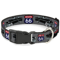 Plastic Clip Collar - Route 66 Classics Gray
