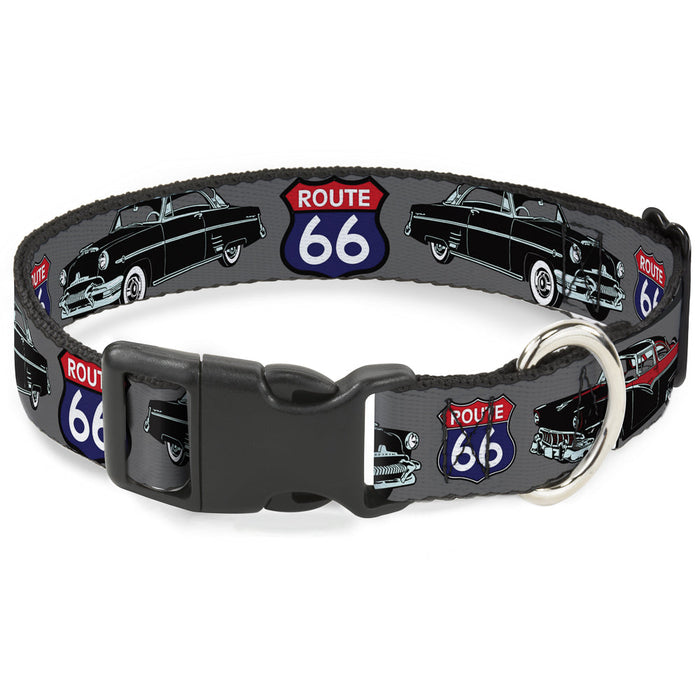 Plastic Clip Collar - Route 66 Classics Gray