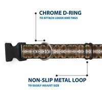 Plastic Clip Collar - Snake Skin 2