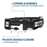 Plastic Clip Collar - BD Monogram2 White/Black