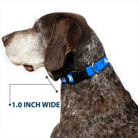 Plastic Clip Collar - Pet Quote ADOPT DON'T SHOP Blue/White