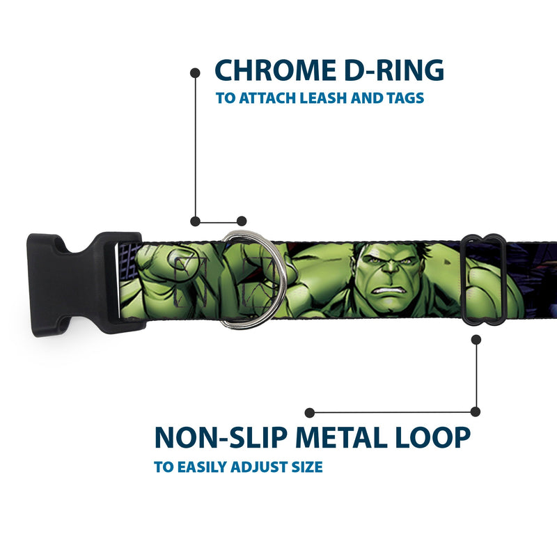 Plastic Clip Collar - Marvel Hulk CLOSE-UP Poses