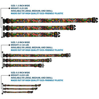 Plastic Clip Collar - Retro Marvel Comic Books Stacked CLOSE-UP