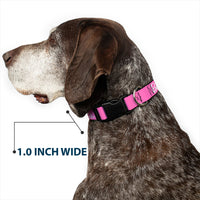 Plastic Clip Collar - BARBIE Script Signature Logo Pink/White