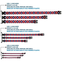 Plastic Clip Collar - Captain America Shield Repeat Navy