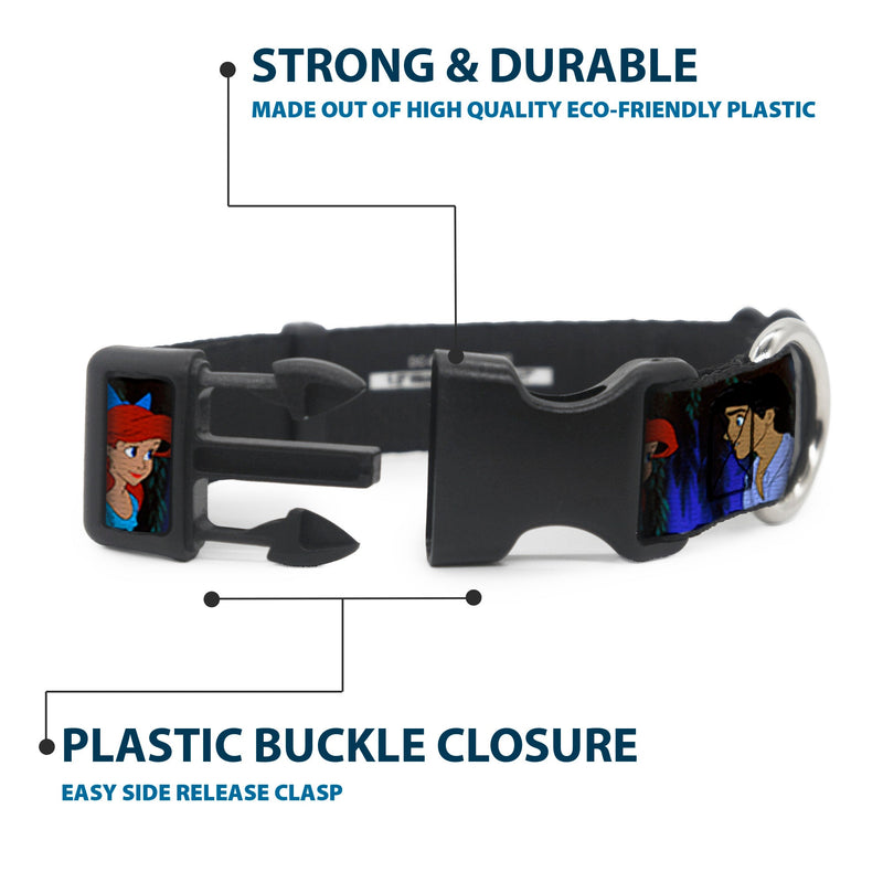 Plastic Clip Collar - The Little Mermaid Ariel & Eric Scenes