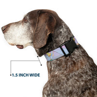 Plastic Clip Collar - Tinker Bell Poses Purple/Pink Fade