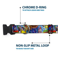 Plastic Clip Collar - Beauty & the Beast Stained Glass Scenes