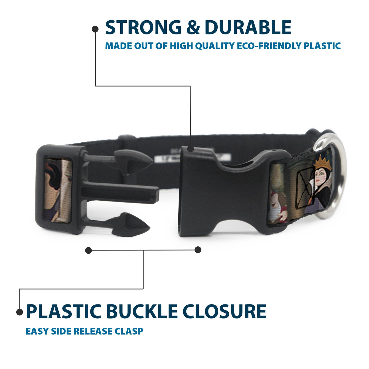 Plastic Clip Collar - Snow White Scenes