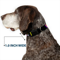 Plastic Clip Collar - TINK LUXE Sketch Black/Multi Neon