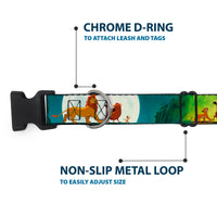 Plastic Clip Collar - Lion King Simba, Pumba & Timon Growing Up