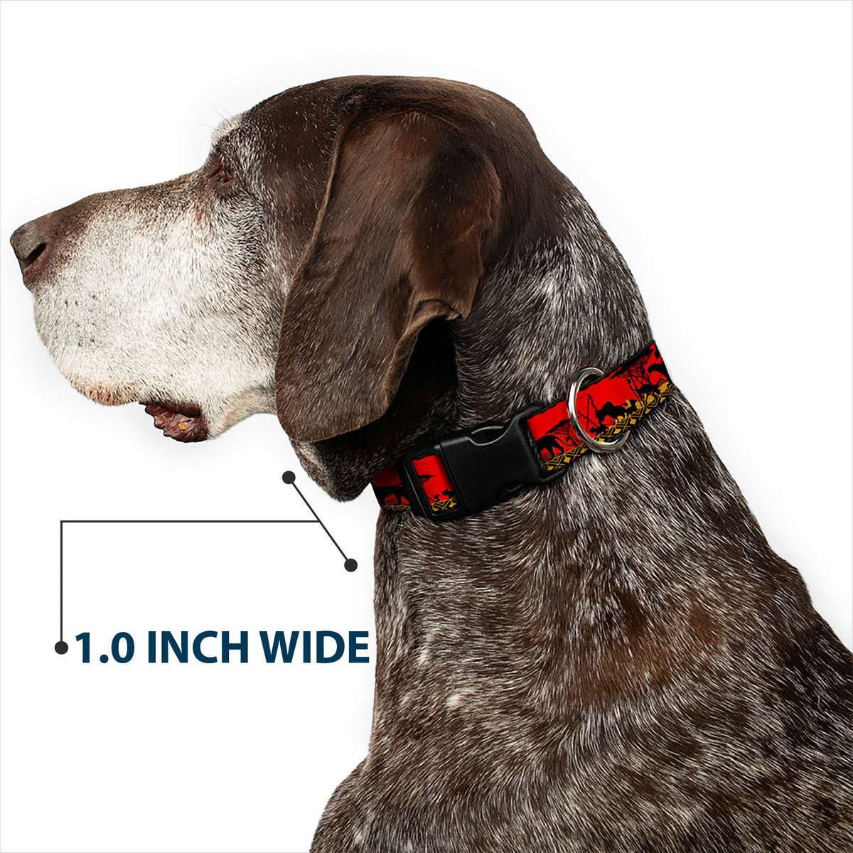 Plastic Clip Collar - Mufasa & Simba JUST CAN'T WAIT TO BE KING/Family Silhouette