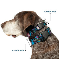 Plastic Clip Collar - Minnie Mouse Hoody & Headphone Poses Gray/Multi Color