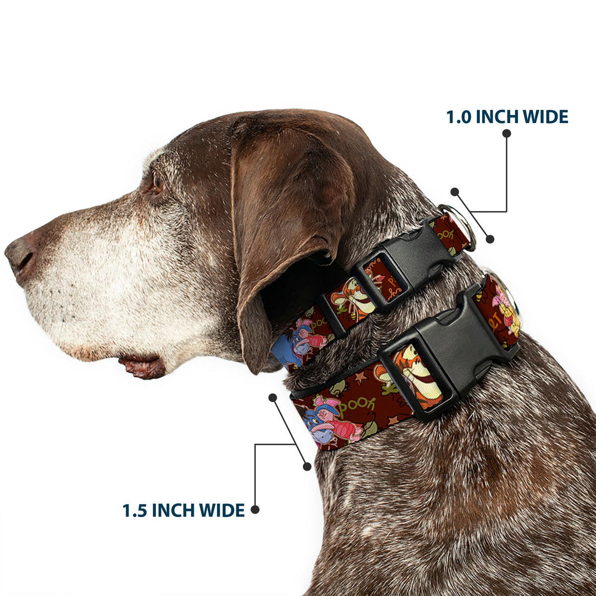 Plastic Clip Collar - Winnie the Pooh Character Poses