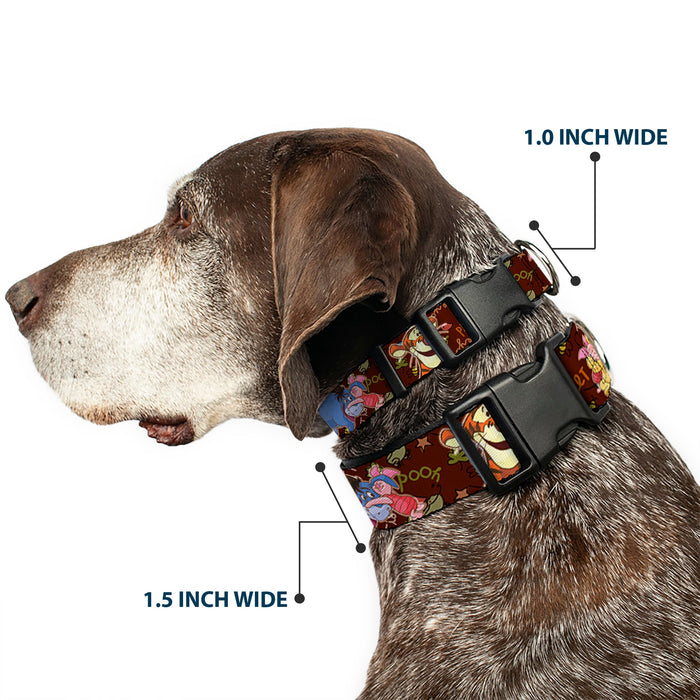 Plastic Clip Collar - Winnie the Pooh Character Poses
