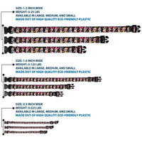 Plastic Clip Collar - Mini Minnie Expressions/Bows Black/Multi Color