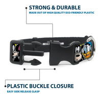 Plastic Clip Collar - Classic Disney Character Faces Black