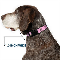 Plastic Clip Collar - Minnie Mouse Expressions Polka Dot Pink/White
