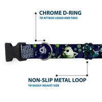 Plastic Clip Collar - Monsters University Sully & Mike Poses/GRRRRR!