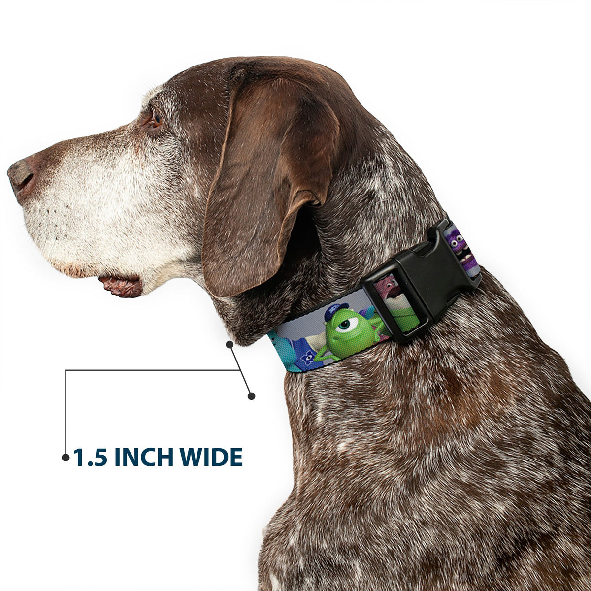Plastic Clip Collar - Monsters University Character Lineup Gray