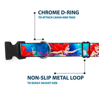 Plastic Clip Collar - Ariel Vivid Underwater Sparkle Poses/Castle