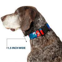 Plastic Clip Collar - Ariel Vivid Underwater Sparkle Poses/Castle