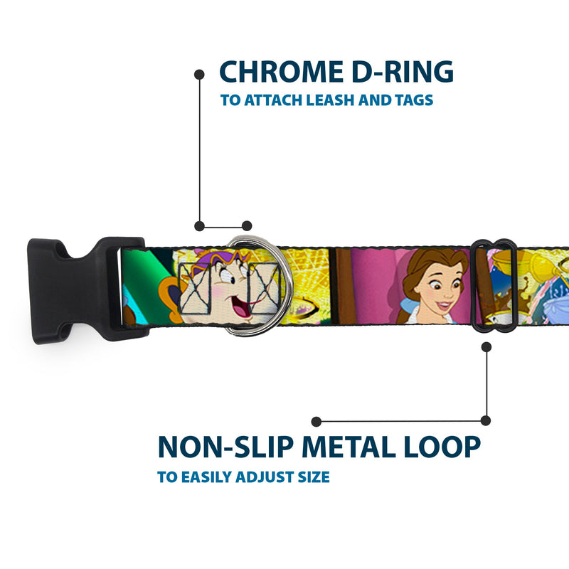 Plastic Clip Collar - Beauty & the Beast Be Our Guest Scenes