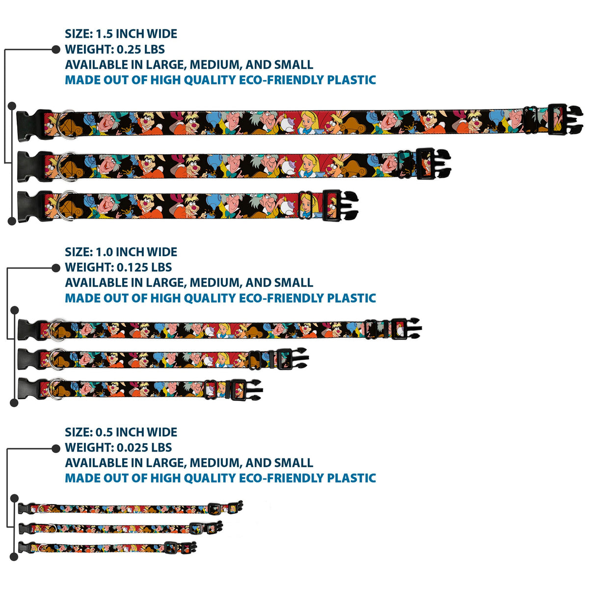 Plastic Clip Collar - Mad Hatter's Tea Party Poses