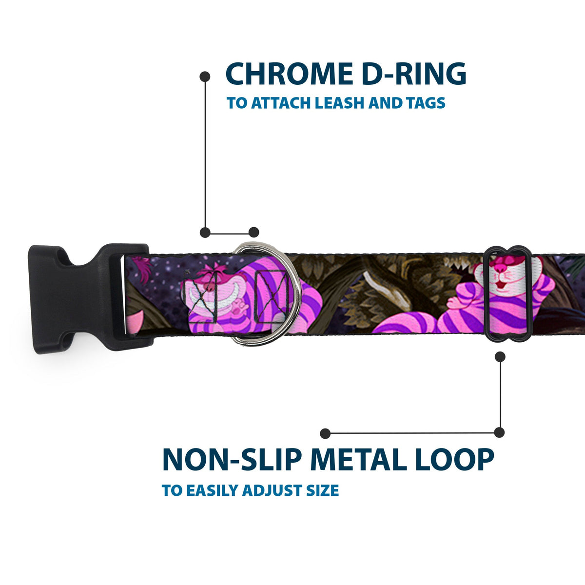 Plastic Clip Collar - Cheshire Cat Tree Poses