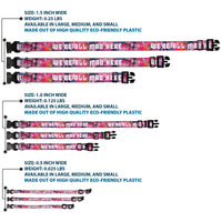 Plastic Clip Collar - Transparent Cheshire Cat Poses WE'RE ALL MAD HERE