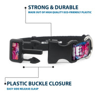 Plastic Clip Collar - Transparent Cheshire Cat Poses WE'RE ALL MAD HERE
