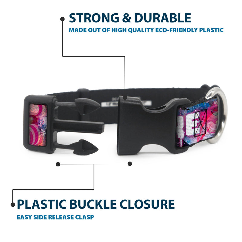 Plastic Clip Collar - Transparent Cheshire Cat Poses WE'RE ALL MAD HERE