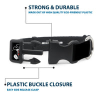 Plastic Clip Collar - Classic Mickey Mouse 1928 Collage Black/White/Red