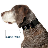 Plastic Clip Collar - Classic Mickey Mouse Pose Black