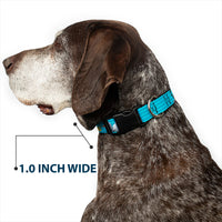 Plastic Clip Collar - Olaf Pose I LOVE WARM HUGS Stripe Blues