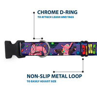Plastic Clip Collar - BING BONG Poses/Candy Purples/Multi Color
