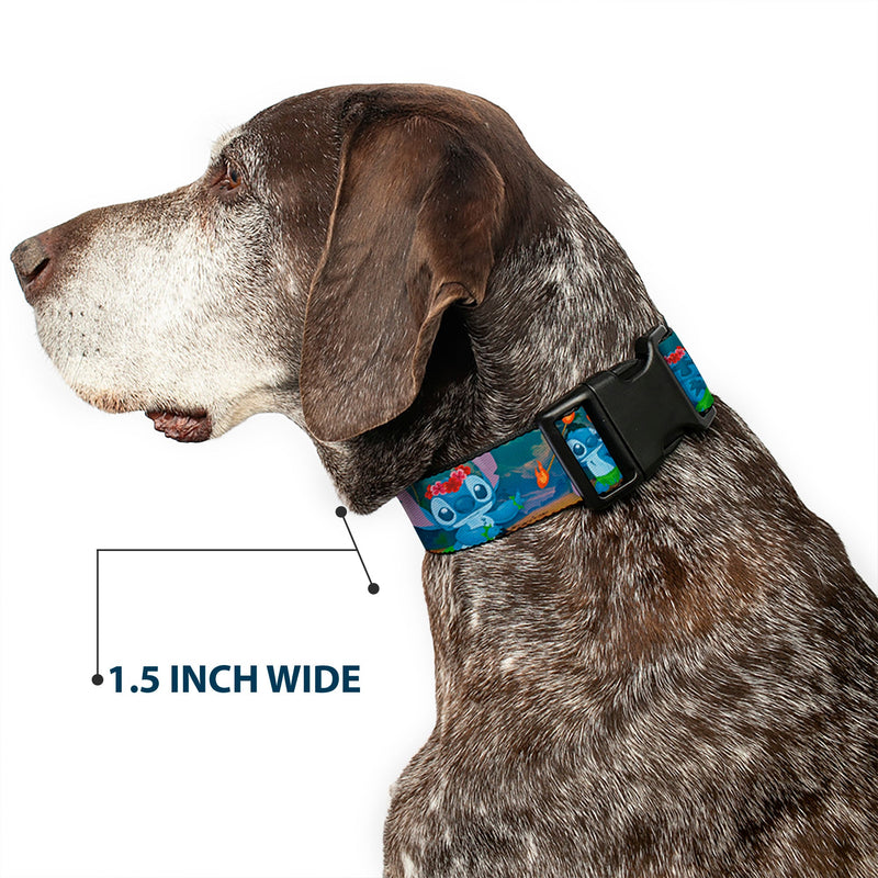 Plastic Clip Collar - Stitch Hula Dance 5-Poses