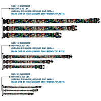 Plastic Clip Collar - Toy Story Characters Running2 Denim Rays