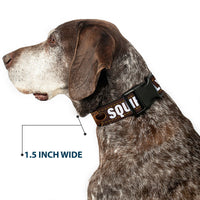 Plastic Clip Collar - Dug 3-Poses/SQUIRREL! Brown/Yellow/White