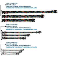 Plastic Clip Collar - CURIOUSER AND CURIOUSER/Flowers of Wonderland Collage