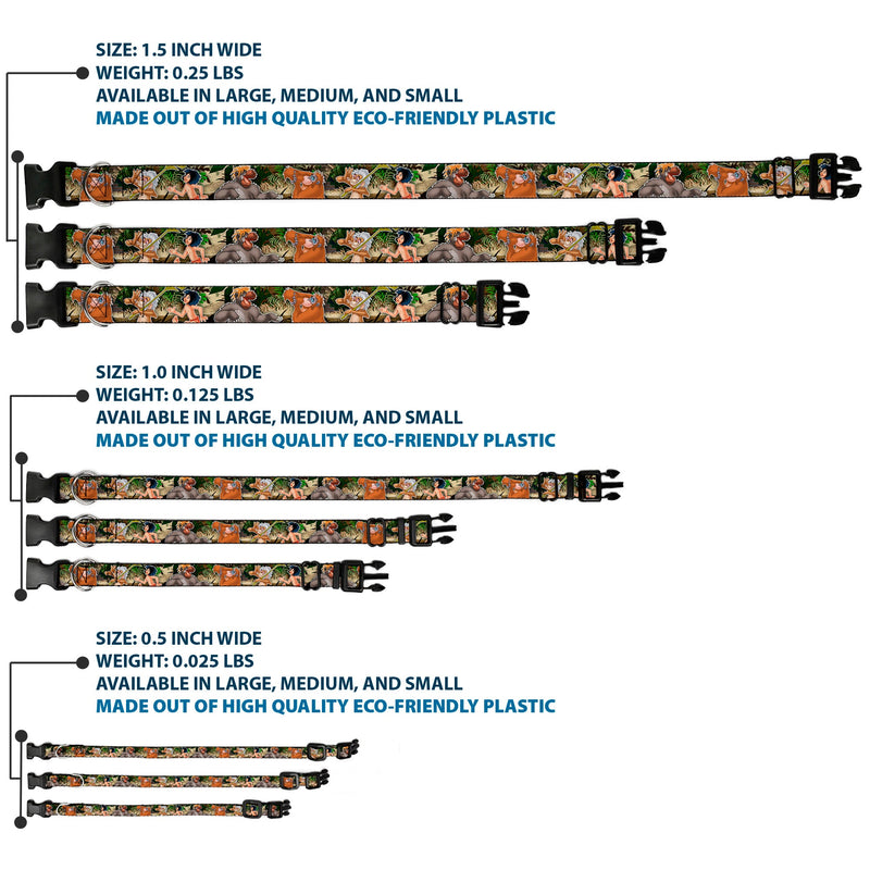 Plastic Clip Collar - The Jungle Book I Wanna Be Like You 4-Character Scene