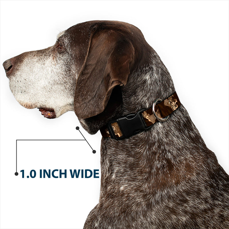 Plastic Clip Collar - Tramp 4-Pose Sketch Browns