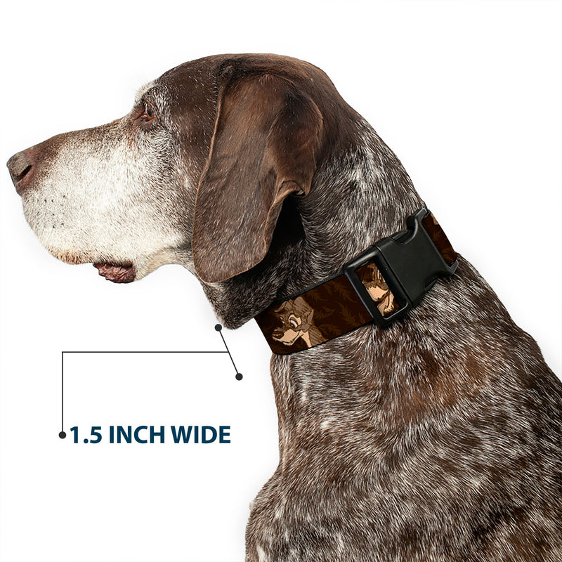 Plastic Clip Collar - Tramp 4-Pose Sketch Browns
