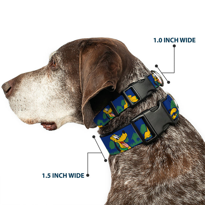 Plastic Clip Collar - Pluto 4-Poses/Landscape Blue/Green