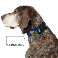 Plastic Clip Collar - Pluto 4-Poses/Landscape Blue/Green