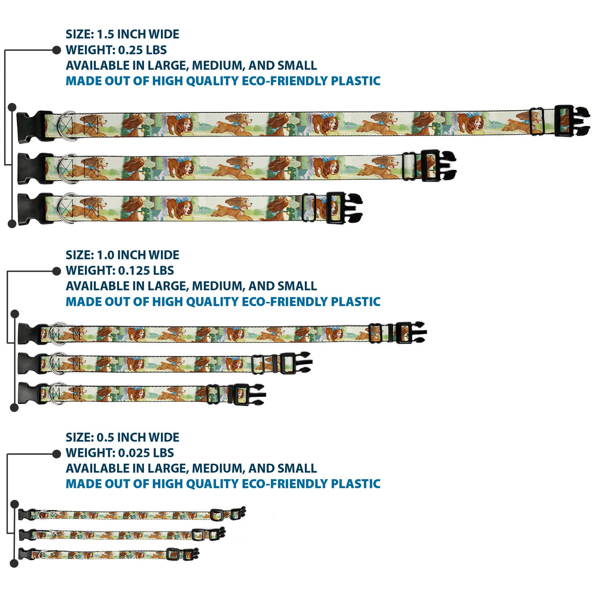 Plastic Clip Collar - Lady 3-Scene Poses