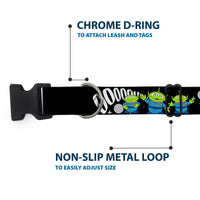 Plastic Clip Collar - Toy Story 3-Aliens OOOOOHHH Black/White/Gray