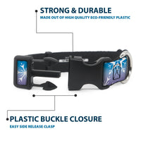 Plastic Clip Collar - Frozen II Snowflakes Blues/Purples/White