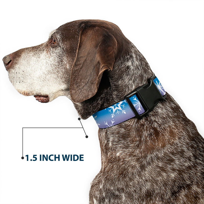 Plastic Clip Collar - Frozen II Snowflakes Blues/Purples/White