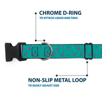 Plastic Clip Collar - Monsters Inc. Sulley Bounding Spots Blue/Purple